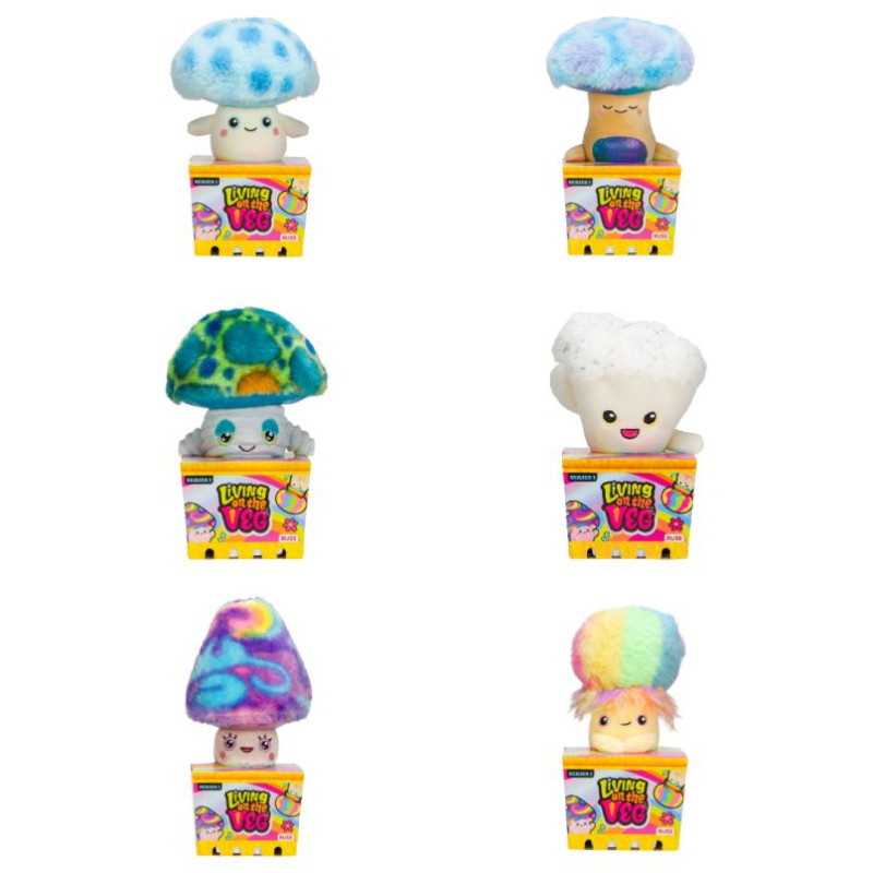 Living On The Veg S1 Plī&scaron;a rotaļlieta Funguys, 15 cm