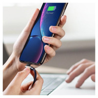 Ugreen US299 60521 angled Lightning / USB-A MFi cable 2.4A 1m - black