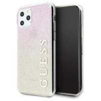 Guess GUHCN65PCUGLGPI iPhone 11 Pro Max rose gold/gold pink hard case Gradient Glitter