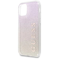 Guess GUHCN65PCUGLGPI iPhone 11 Pro Max rose gold/gold pink hard case Gradient Glitter