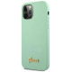 Guess GUHCP12MLSLMGGN iPhone 12/12 Pro 6.1" green/green hardcase Metal Logo Script