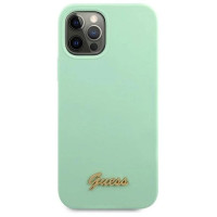 Guess GUHCP12MLSLMGGN iPhone 12/12 Pro 6.1" green/green hardcase Metal Logo Script