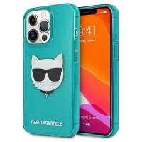 Karl Lagerfeld KLHCP13LCHTRB iPhone 13 Pro / 13 6,1" niebieski/blue hardcase Glitter Choupette Fluo