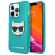 Karl Lagerfeld KLHCP13LCHTRB iPhone 13 Pro / 13 6,1" niebieski/blue hardcase Glitter Choupette Fluo