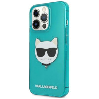Karl Lagerfeld KLHCP13LCHTRB iPhone 13 Pro / 13 6,1" niebieski/blue hardcase Glitter Choupette Fluo