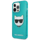 Karl Lagerfeld KLHCP13LCHTRB iPhone 13 Pro / 13 6,1" niebieski/blue hardcase Glitter Choupette Fluo