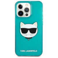 Karl Lagerfeld KLHCP13LCHTRB iPhone 13 Pro / 13 6,1" niebieski/blue hardcase Glitter Choupette Fluo
