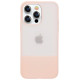Kingxbar Plain Series case cover for iPhone 13 Pro silicone cover pink