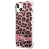 Guess GUHCP13SHSLEOP iPhone 13 mini 5.4" pink/pink hardcase Leopard