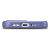 Icarer Case Leather Cover Genuine Leather Case for iPhone 14 Pro Max Light Purple (WMI14220708-LP) (MagSafe Compatible)