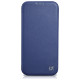 Icarer CE Premium Leather Folio Case iPhone 14 Pro Magnetic Flip Leather Folio Case MagSafe Blue (WMI14220714-BU)