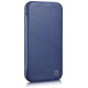 Icarer CE Premium Leather Folio Case iPhone 14 Pro Magnetic Flip Leather Folio Case MagSafe Blue (WMI14220714-BU)