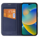 Dux Ducis Skin X2 case for iPhone 14 Pro Max case with magnetic flap blue