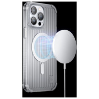Kingxbar PQY Go Out Series magnetic case for iPhone 14 MagSafe silver