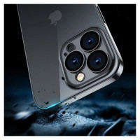 Joyroom 14Q Case for iPhone 14 cover with metallic frame black (JR-14Q1-black)