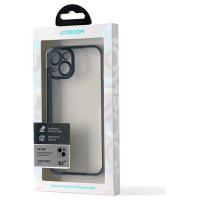 Joyroom 14Q Case for iPhone 14 cover with metallic frame black (JR-14Q1-black)
