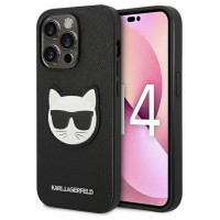 Karl Lagerfeld KLHCP14XSAPCHK iPhone 14 Pro Max 6,7" hardcase czarny/black Saffiano Choupette Head Patch