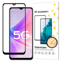 Wozinsky Full Glue Tempered Glass Oppo A77 4G / A57 4G / A57s / A57e full screen with frame black (case friendly)