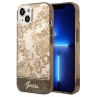 Guess GUHCP14SHGPLHC iPhone 14 6.1 "ocher hardcase Porcelain Collection