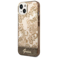 Guess GUHCP14SHGPLHC iPhone 14 6.1 "ocher hardcase Porcelain Collection