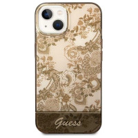 Guess GUHCP14SHGPLHC iPhone 14 6.1 "ocher hardcase Porcelain Collection