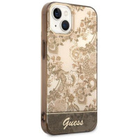 Guess GUHCP14SHGPLHC iPhone 14 6.1 "ocher hardcase Porcelain Collection