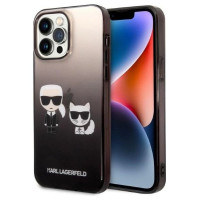 Karl Lagerfeld KLHCP14LTGKCK iPhone 14 Pro 6.1 "hardcase black / black Gradient Ikonik Karl & Choupette