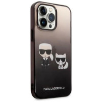 Karl Lagerfeld KLHCP14LTGKCK iPhone 14 Pro 6.1 "hardcase black / black Gradient Ikonik Karl & Choupette