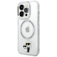Karl Lagerfeld Iconic Karl&Choupette Magsafe case for iPhone 14 Pro Max - transparent