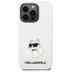 Karl Lagerfeld KLHMP14XSNCHBCH iPhone 14 Pro Max 6.7" hardcase white/white Silicone Choupette MagSafe