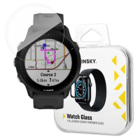 Wozinsky Full Glue Tempered Glass Tempered Glass For Garmin Forerunner 955 9H Full Screen Full Cover With Black Frame