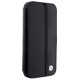 BMW Case BMW BMBKP14L22RDPK iPhone 14 Pro 6.1" black/black bookcase Leather Textured&Stripe