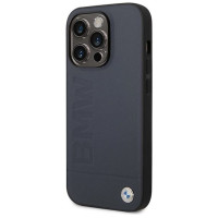 BMW Case BMW BMHMP14LSLLNA iPhone 14 Pro 6.1" navy/navy hardcase Leather Hot Stamp MagSafe
