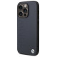 BMW Case BMW BMHMP14LSLLNA iPhone 14 Pro 6.1" navy/navy hardcase Leather Hot Stamp MagSafe