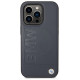 BMW Case BMW BMHMP14LSLLNA iPhone 14 Pro 6.1" navy/navy hardcase Leather Hot Stamp MagSafe