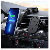 Ugreen MagSafe Ugreen CD345 2-in-1 induction car charger for cockpit/window/ventilation grille - black