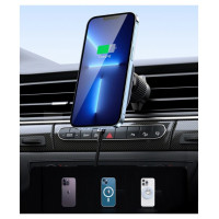 Ugreen MagSafe Ugreen CD345 2-in-1 induction car charger for cockpit/window/ventilation grille - black