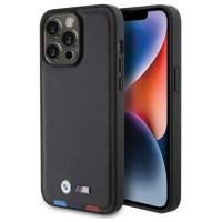 BMW BMHCP15X22PTDK iPhone 15 Pro Max 6.7" black/black Leather Stamp Tricolor