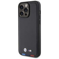 BMW BMHCP15X22PTDK iPhone 15 Pro Max 6.7" black/black Leather Stamp Tricolor