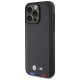 BMW BMHCP15X22PTDK iPhone 15 Pro Max 6.7" black/black Leather Stamp Tricolor