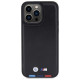 BMW BMHCP15X22PTDK iPhone 15 Pro Max 6.7" black/black Leather Stamp Tricolor