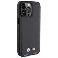 BMW BMHCP15X22PTDK iPhone 15 Pro Max 6.7" black/black Leather Stamp Tricolor