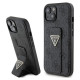 Guess Grip Stand 4G Triangle Strass case for iPhone 15 - black