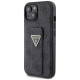 Guess Grip Stand 4G Triangle Strass case for iPhone 15 - black