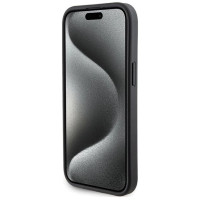 Guess Grip Stand 4G Triangle Strass case for iPhone 15 - black