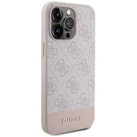 Guess 4G Stripe Collection case for iPhone 14 Pro Max - pink