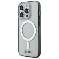 BMW Silver Ring MagSafe case for iPhone 15 Pro - transparent