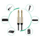 Ugreen AV128 10639 mono TS cable 6.35mm jack / 6.35mm jack 3m - gray