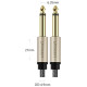 Ugreen AV128 10639 mono TS cable 6.35mm jack / 6.35mm jack 3m - gray