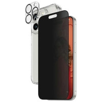 Panzerglass Privacy Bundle 3in1 Transparent Case + Privacy Glass + Camera Protector for iPhone 15 Pro